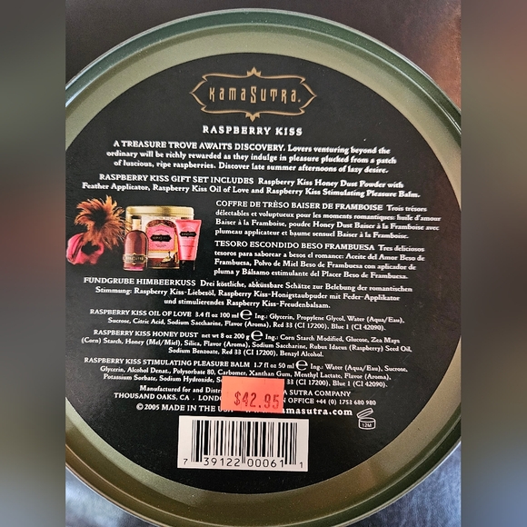 KAMASUTRA Raspberry Kiss Gift Set - Picture 4 of 6